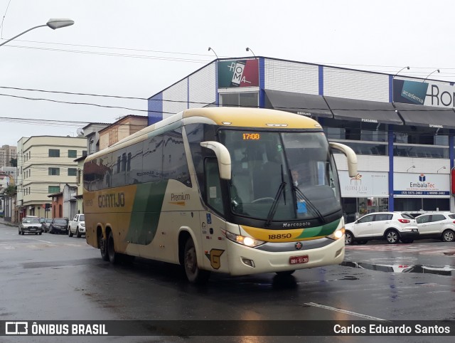 Empresa Gontijo de Transportes 18850 na cidade de São João del Rei, Minas Gerais, Brasil, por Carlos Eduardo Santos. ID da foto: 9734835.