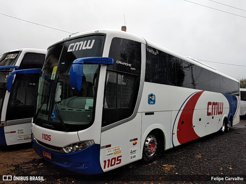 CMW Transportes 1105 na cidade de Bragança Paulista, São Paulo, Brasil, por Felipe Carvalho. Número da foto: #9735689.