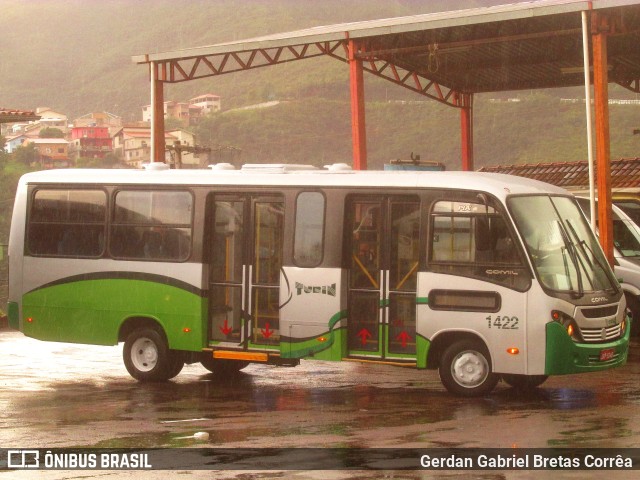 Turin Transportes 1422 na cidade de Ouro Preto, Minas Gerais, Brasil, por Gerdan Gabriel Bretas Corrêa. ID da foto: 9735542.