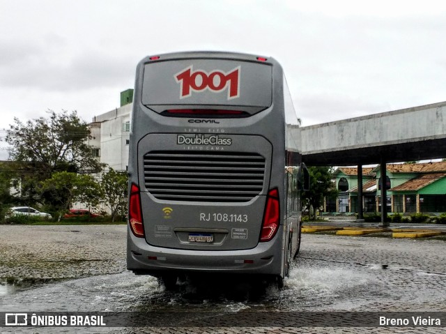 Auto Viação 1001 RJ 108.1143 na cidade de Campos dos Goytacazes, Rio de Janeiro, Brasil, por Breno Vieira. Número da foto: #9735325.
