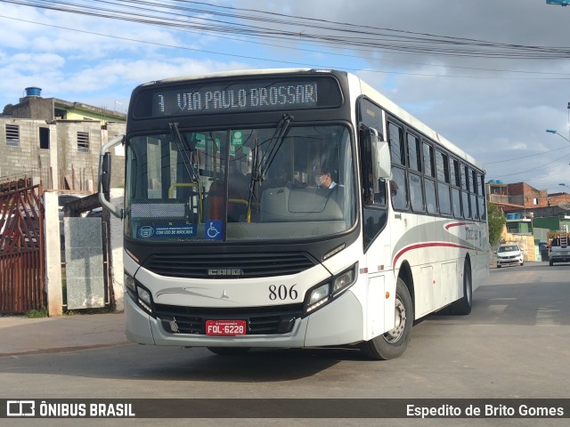 Auto Ônibus Moratense 806 na cidade de Francisco Morato, São Paulo, Brasil, por Espedito de Brito Gomes. Número da foto: #9734940.
