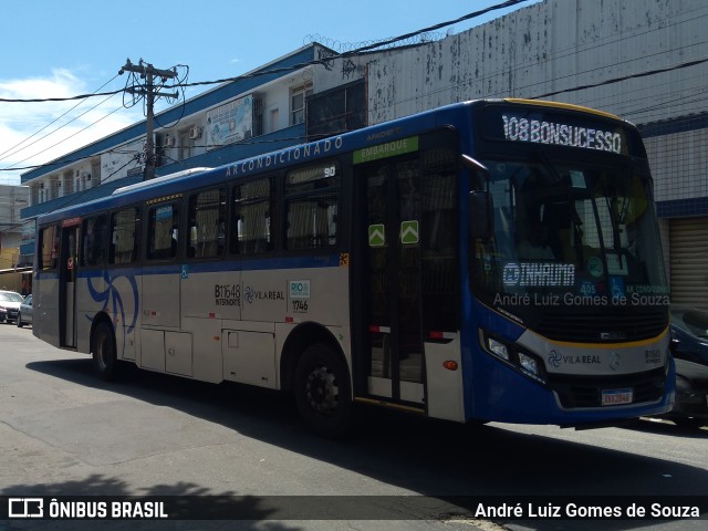 Viação Vila Real B11648 na cidade de Rio de Janeiro, Rio de Janeiro, Brasil, por André Luiz Gomes de Souza. ID da foto: 9735524.