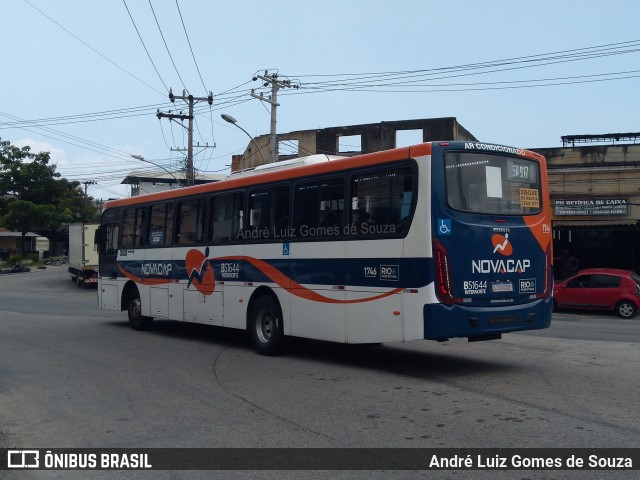 Viação Novacap B51644 na cidade de Rio de Janeiro, Rio de Janeiro, Brasil, por André Luiz Gomes de Souza. ID da foto: 9735458.