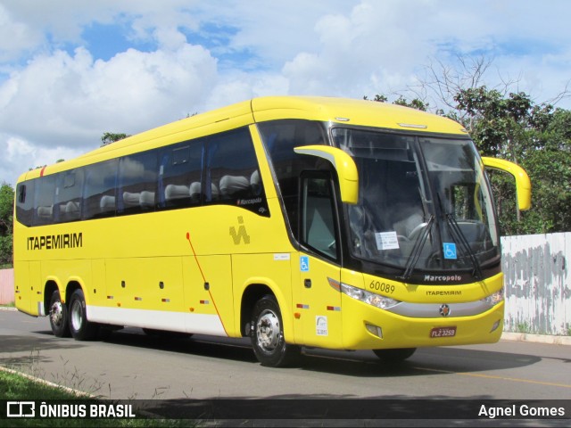 Viação Itapemirim 60089 na cidade de Brasília, Distrito Federal, Brasil, por Agnel Gomes. ID da foto: 9735670.