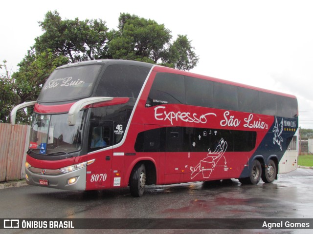 Expresso São Luiz 8070 na cidade de Brasília, Distrito Federal, Brasil, por Agnel Gomes. Número da foto: #9733569.