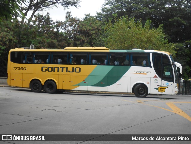 Empresa Gontijo de Transportes 17360 na cidade de São Paulo, São Paulo, Brasil, por Marcos de Alcantara Pinto. ID da foto: 9735765.