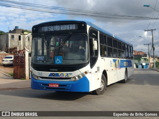 Auto Ônibus Moratense 768 na cidade de Francisco Morato, São Paulo, Brasil, por Espedito de Brito Gomes. ID da foto: 9734935.