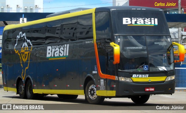 Trans Brasil > TCB - Transporte Coletivo Brasil 3001 na cidade de Goiânia, Goiás, Brasil, por Carlos Júnior. ID da foto: 9791844.