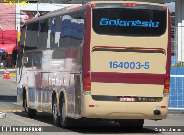 Auto Viação Goianésia 164003-5 na cidade de Goiânia, Goiás, Brasil, por Carlos Júnior. ID da foto: 9792386.