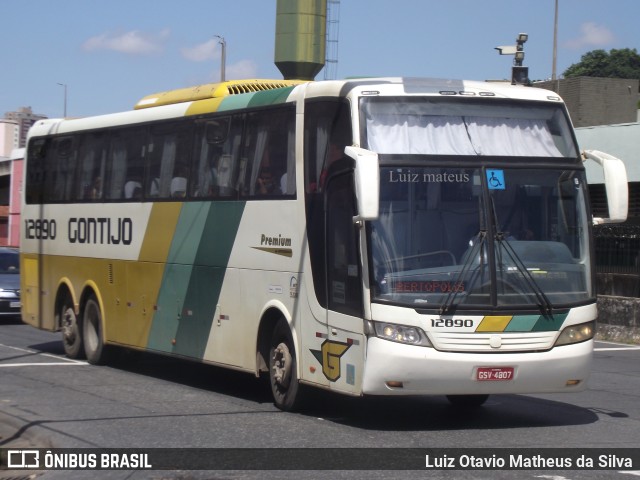 Empresa Gontijo de Transportes 12890 na cidade de Belo Horizonte, Minas Gerais, Brasil, por Luiz Otavio Matheus da Silva. ID da foto: 9792034.