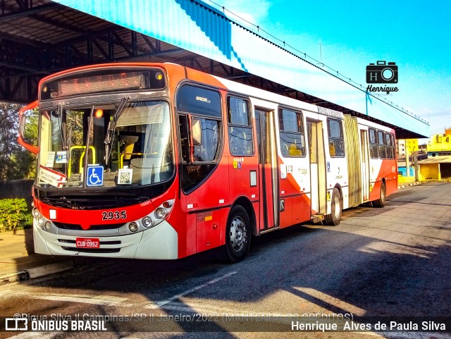 Itajaí Transportes Coletivos 2935 na cidade de Campinas, São Paulo, Brasil, por Henrique Alves de Paula Silva. Número da foto: #9792767.
