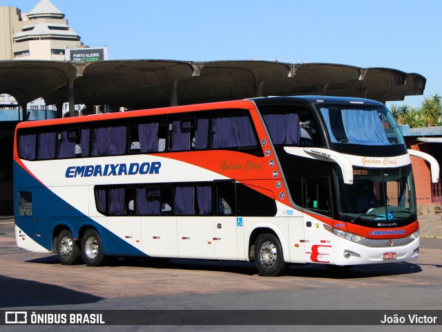 Expresso Embaixador 501 na cidade de Porto Alegre, Rio Grande do Sul, Brasil, por João Victor. ID da foto: 9793149.