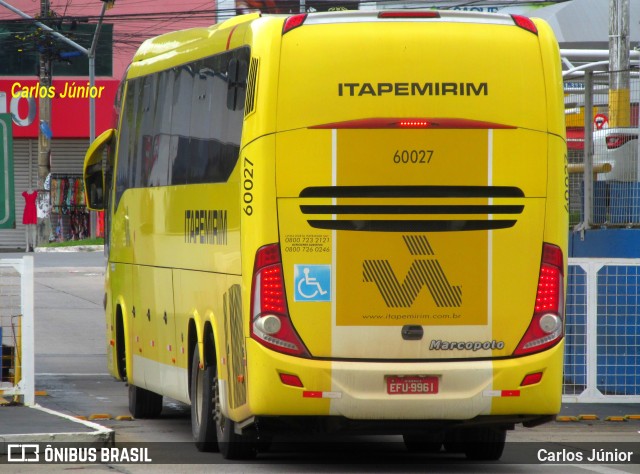 Viação Itapemirim 60027 na cidade de Goiânia, Goiás, Brasil, por Carlos Júnior. Número da foto: #9791958.
