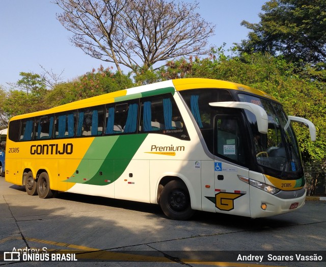 Empresa Gontijo de Transportes 21385 na cidade de São Paulo, São Paulo, Brasil, por Andrey  Soares Vassão. ID da foto: 9818424.