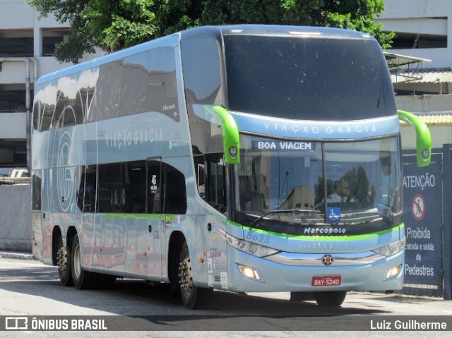 Viação Garcia 8623 na cidade de Rio de Janeiro, Rio de Janeiro, Brasil, por Luiz Guilherme. ID da foto: 9817099.