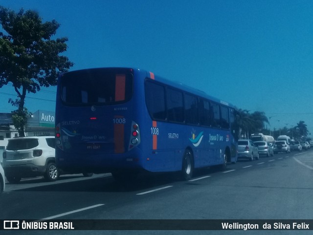 Viação Joana D´arc 1008 na cidade de Serra, Espírito Santo, Brasil, por Wellington  da Silva Felix. Número da foto: #9820187.