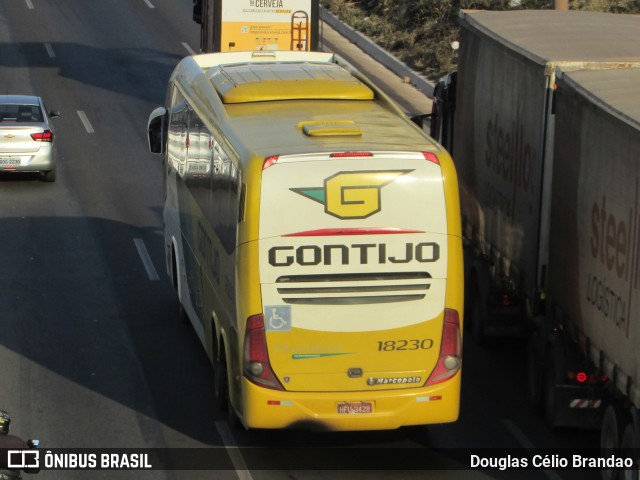 Empresa Gontijo de Transportes 18230 na cidade de Belo Horizonte, Minas Gerais, Brasil, por Douglas Célio Brandao. ID da foto: 9820396.