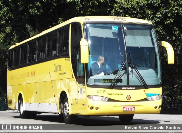 Viação Itapemirim 8539 na cidade de São Paulo, São Paulo, Brasil, por Kelvin Silva Caovila Santos. ID da foto: 9819063.