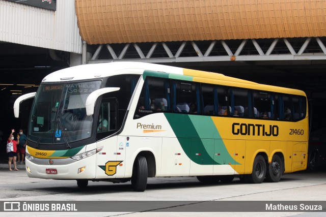 Empresa Gontijo de Transportes 21460 na cidade de Rio de Janeiro, Rio de Janeiro, Brasil, por Matheus Souza. ID da foto: 9820604.