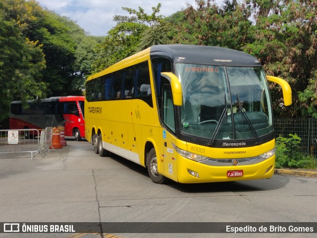 Viação Itapemirim 60001 na cidade de São Paulo, São Paulo, Brasil, por Espedito de Brito Gomes. ID da foto: 9819927.