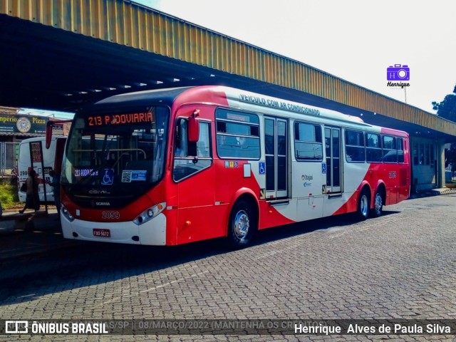 Itajaí Transportes Coletivos 2059 na cidade de Campinas, São Paulo, Brasil, por Henrique Alves de Paula Silva. Número da foto: #9820388.