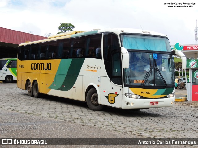 Empresa Gontijo de Transportes 14410 na cidade de João Monlevade, Minas Gerais, Brasil, por Antonio Carlos Fernandes. ID da foto: 9819233.