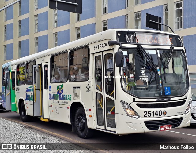 Viação Castelo Branco 25140 na cidade de Curitiba, Paraná, Brasil, por Matheus Felipe. Número da foto: #9821699.