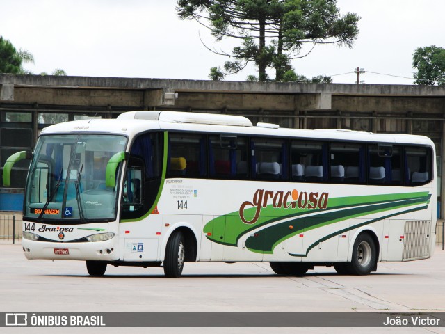 Viação Graciosa 144 na cidade de Curitiba, Paraná, Brasil, por João Victor. ID da foto: 9822608.