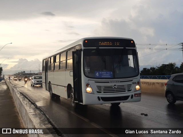 Transvida Transporte Coletivo 1835 na cidade de Ji-Paraná, Rondônia, Brasil, por Gian Lucas  Santana Zardo. Número da foto: #9821381.