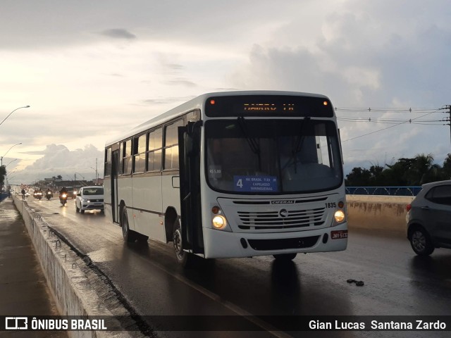 Transvida Transporte Coletivo 1835 na cidade de Ji-Paraná, Rondônia, Brasil, por Gian Lucas  Santana Zardo. ID da foto: 9821381.