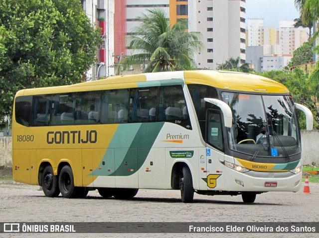 Empresa Gontijo de Transportes 18080 na cidade de Fortaleza, Ceará, Brasil, por Francisco Elder Oliveira dos Santos. ID da foto: 9822265.