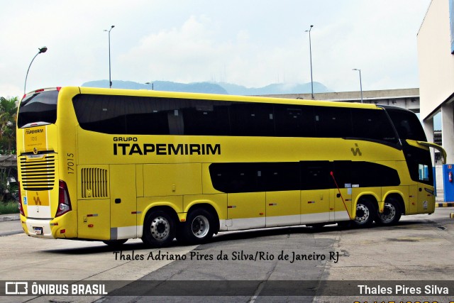 Viação Itapemirim 17015 na cidade de Rio de Janeiro, Rio de Janeiro, Brasil, por Thales Pires Silva. Número da foto: #9822075.