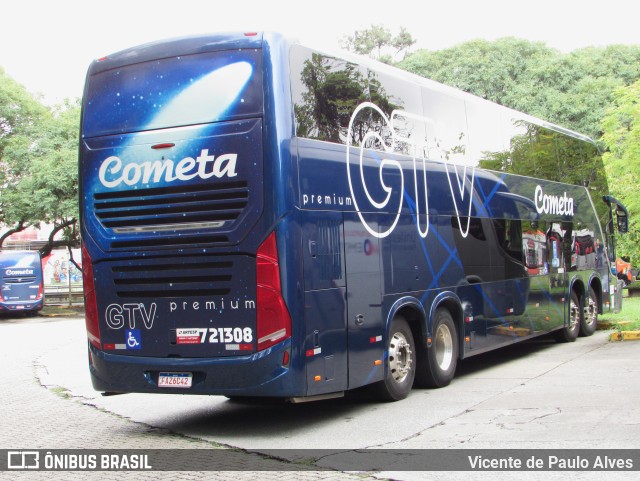 Viação Cometa 721308 na cidade de São Paulo, São Paulo, Brasil, por Vicente de Paulo Alves. Número da foto: #9821380.