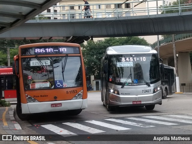 TRANSPPASS - Transporte de Passageiros 8 1153 na cidade de São Paulo, São Paulo, Brasil, por Asprilla Matheus. ID da foto: 9822953.