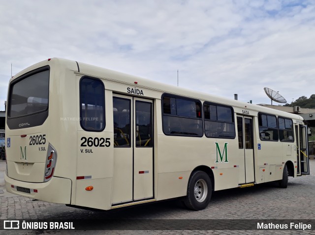 Viação do Sul 26025 na cidade de Curitiba, Paraná, Brasil, por Matheus Felipe. Número da foto: #9822628.