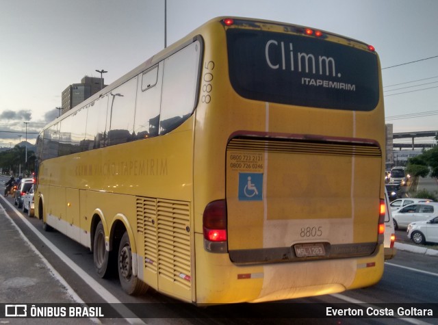 Viação Itapemirim 8805 na cidade de Cariacica, Espírito Santo, Brasil, por Everton Costa Goltara. ID da foto: 9821284.