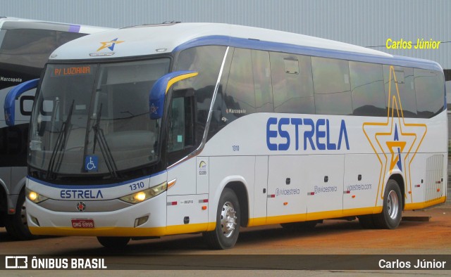 Viação Estrela 1310 na cidade de Goiânia, Goiás, Brasil, por Carlos Júnior. Número da foto: #9822772.