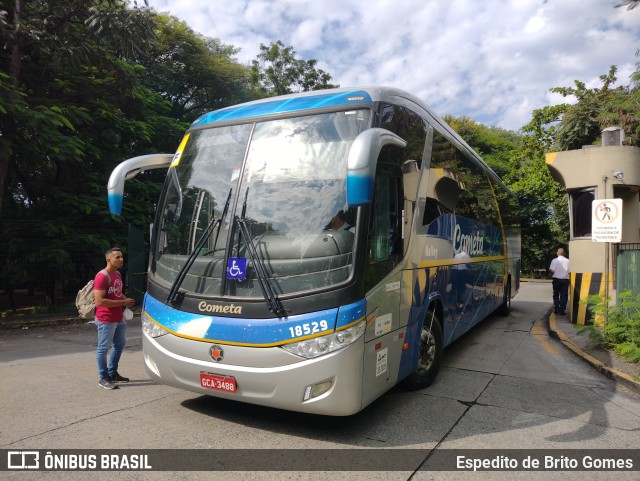 Viação Cometa 18529 na cidade de São Paulo, São Paulo, Brasil, por Espedito de Brito Gomes. Número da foto: #9824381.