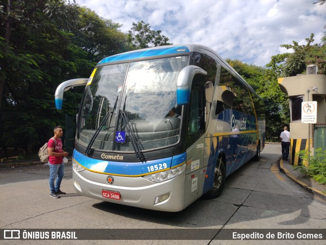 Viação Cometa 18529 na cidade de São Paulo, São Paulo, Brasil, por Espedito de Brito Gomes. ID da foto: 9824381.