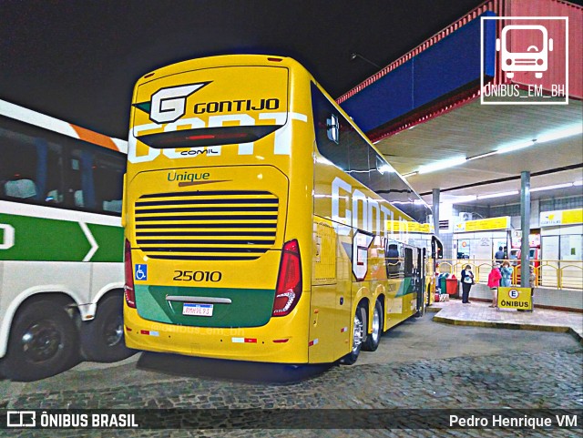 Empresa Gontijo de Transportes 25010 na cidade de João Monlevade, Minas Gerais, Brasil, por Pedro Henrique VM. Número da foto: #9824763.