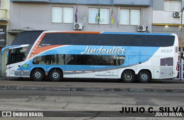 Lindentur Turismo 8017 na cidade de Porto Alegre, Rio Grande do Sul, Brasil, por JULIO SILVA. ID da foto: 9826150.