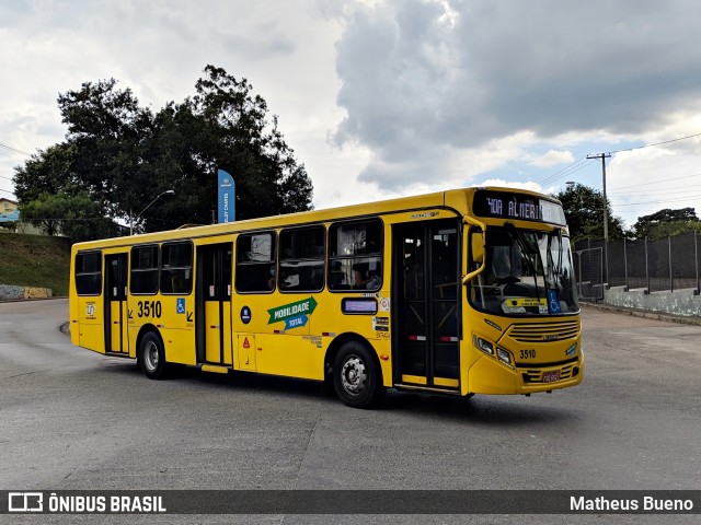 Auto Ônibus Três Irmãos 3510 na cidade de Jundiaí, São Paulo, Brasil, por Matheus Bueno. ID da foto: 9824991.