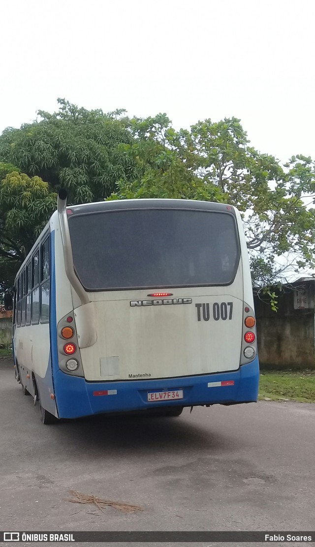 Transporte União TU-007 na cidade de Benevides, Pará, Brasil, por Fabio Soares. ID da foto: 9824723.