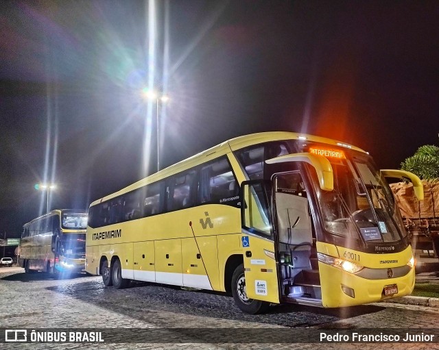Viação Itapemirim 60011 na cidade de Escada, Pernambuco, Brasil, por Pedro Francisco Junior. Número da foto: #9823526.