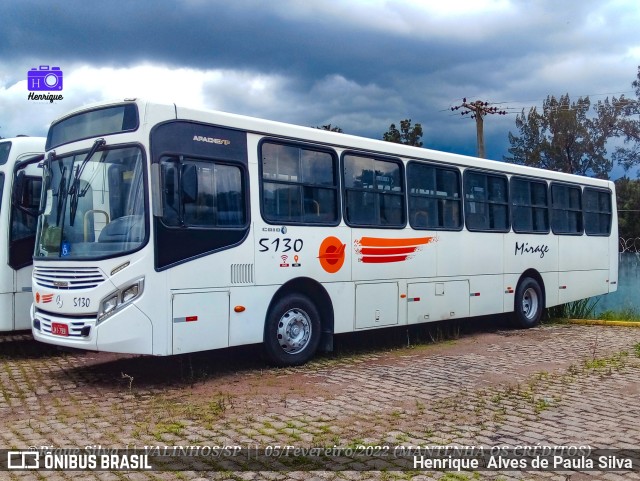 Viação Mirage 5130 na cidade de Valinhos, São Paulo, Brasil, por Henrique Alves de Paula Silva. ID da foto: 9824166.