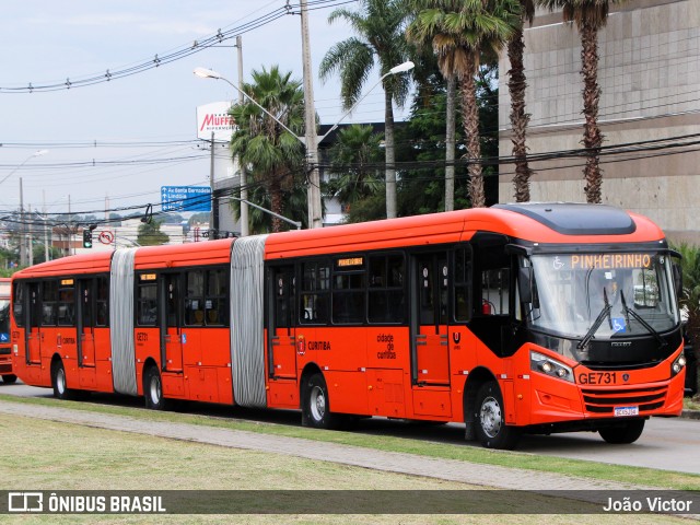 Viação Cidade Sorriso GE731 na cidade de Curitiba, Paraná, Brasil, por João Victor. ID da foto: 9825472.