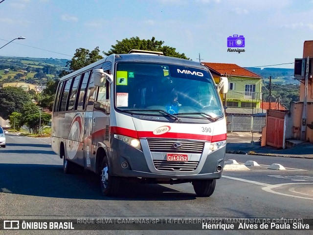 Viação Mimo 390 na cidade de Campinas, São Paulo, Brasil, por Henrique Alves de Paula Silva. ID da foto: 9824172.