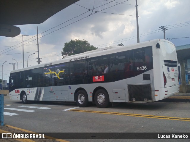 Next Mobilidade - ABC Sistema de Transporte 5436 na cidade de São Paulo, São Paulo, Brasil, por Lucas Kaneko. ID da foto: 9824260.