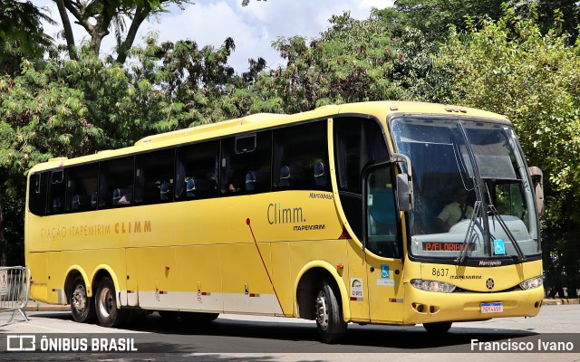 Viação Itapemirim 8637 na cidade de São Paulo, São Paulo, Brasil, por Francisco Ivano. ID da foto: 9826532.