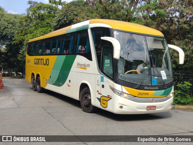 Empresa Gontijo de Transportes 21295 na cidade de São Paulo, São Paulo, Brasil, por Espedito de Brito Gomes. ID da foto: 9827220.